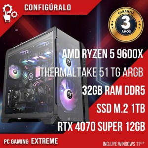 PC Gaming AMD Ryzen 5 9600X - NVIDIA RTX 4070 SUPER 12gb Raada