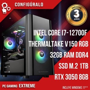 PC GamingIntel Core i7-12700F - RTX 3050 8gb Rishi