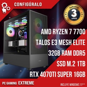 PC Gaming AMD Ryzen 7 7700 - RTX 4070 Ti SUPER 16gb Myrkr