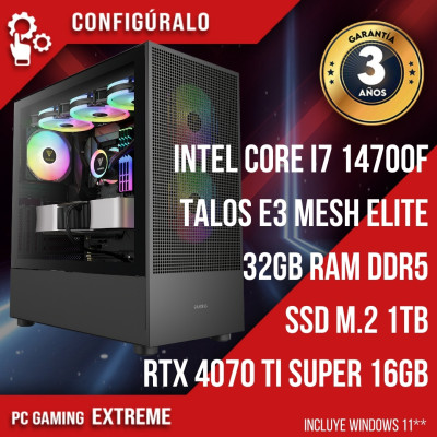 PC Gaming Intel Core i7-14700F - RTX 4070 Ti SUPER 16gb Nakadia