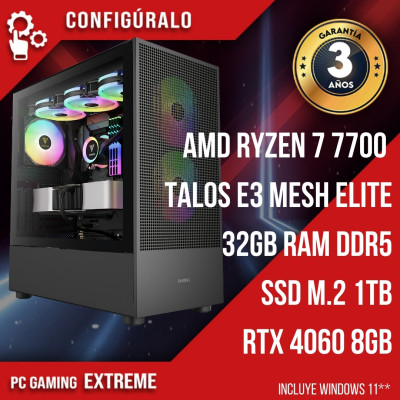 PC Gaming AMD Ryzen 7 7700 - NVIDIA RTX 4060 8GB Thyferra