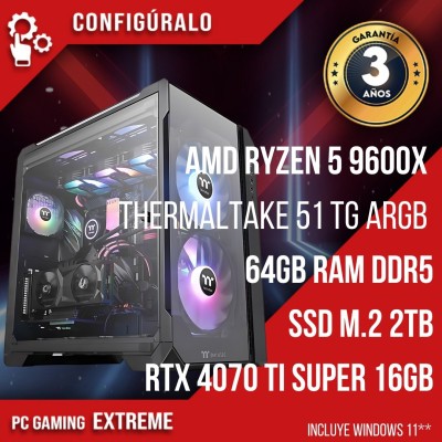 PC Gaming AMD Ryzen 5 9600X - NVIDIA RTX 4070 TI SUPER 12gb Zeffo