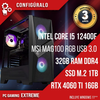 TrendingPC PhantomIntel Core I5 12400F - NVIDIA RTX 4060 TI 16gb