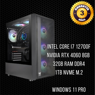 PC Gaming Intel Core I7 12700f - NVIDIA RTX 4060 8GB Nevarro