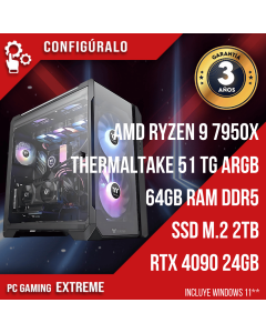 PC Gaming Cala AMD Ryzen 9 7950X - RTX 4090 24GB Mon