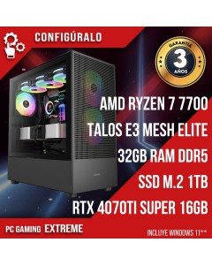 PC Gaming AMD Ryzen 7 7700 - RTX 4070 Ti SUPER 16gb Myrkr