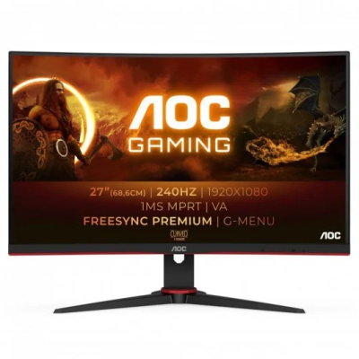 AOC C27G2ZE/BK 27" LED FullHD 240Hz FreeSync Premium Curva