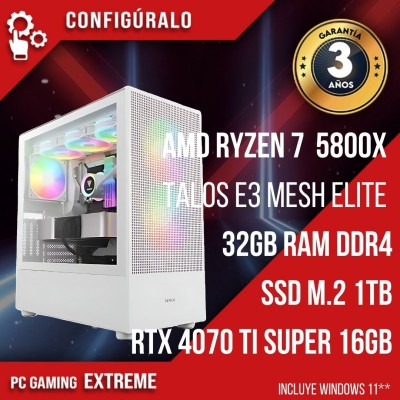 PC Gaming AMD Ryzen 7 5800X - RTX 4070 Ti SUPER 16gb Byss