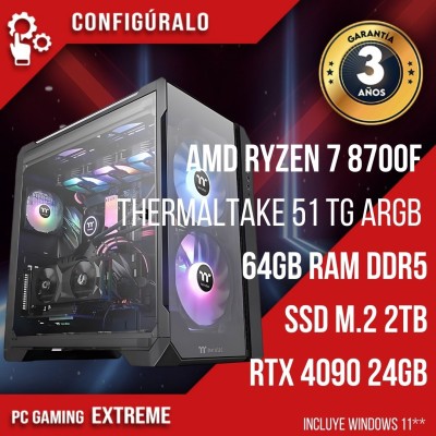 PC Gaming AMD Ryzen 7 8700F - RTX 4090 24gb - Malastare