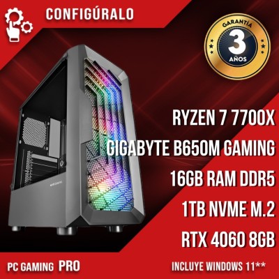 PC Gaming Pro Ryzen 7 7700x – NVIDIA RTX 4060 8gb Tatooine