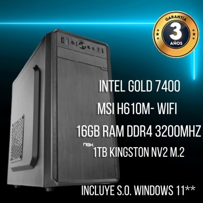 PC DE SOBREMESA INTEL GOLD 7400 EXEGOL