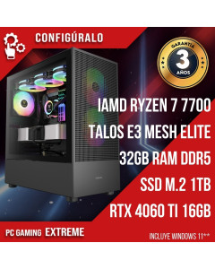 PC Gaming AMD Ryzen 7 7700 - RTX 4060 Ti 16GB Drall