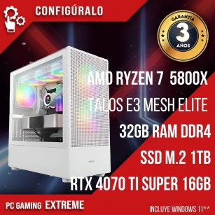 PC Gaming AMD Ryzen 7 5800X - RTX 4070 Ti SUPER 16gb Byss